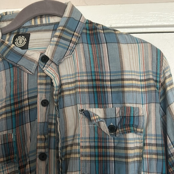 Plaid Element Casual Button Down shirt size large - Picture 2 of 2